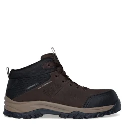 Boots*Skechers Work Men's Skechers, Work: Relment - Erett Composite Toe Work Boot - Wide Width Brown