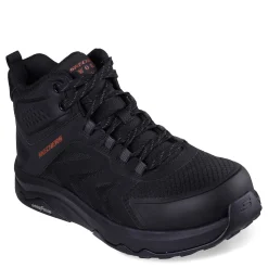 Sneakers & Athletics*Skechers Work Men's , Speed-Flex Trekker High-Top Carbon Toe Work Sneaker Black Red
