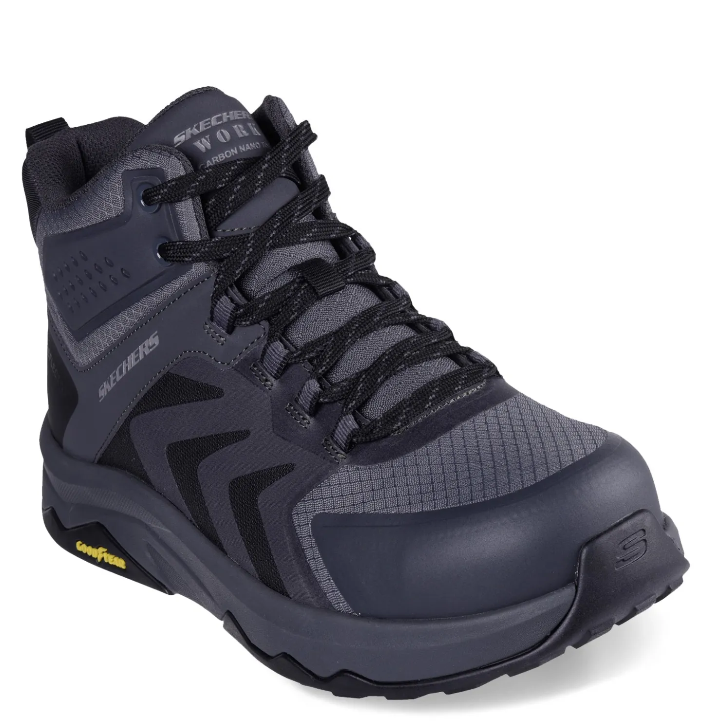 Work & Safety*Skechers Work Men's , Speed-Flex Trekker High-Top Carbon Toe Work Sneaker - Wide Width Charcoal