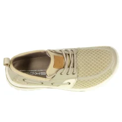 Boat Shoes*Skuze Men's , Del Marina - Stretch Fit Boat Shoe Tan Beige