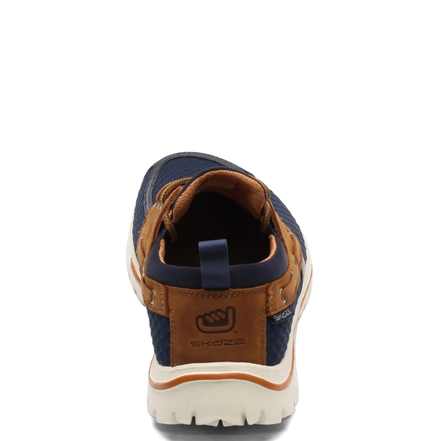 Boat Shoes*Skuze Men's , Del Marina - Stretch Fit Boat Shoe Navy Brown