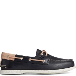 Slip-On Shoes*Sperry Men's , Authentic Original Veg Re-Tan Boat Shoe Navy
