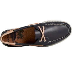 Slip-On Shoes*Sperry Men's , Authentic Original Veg Re-Tan Boat Shoe Navy
