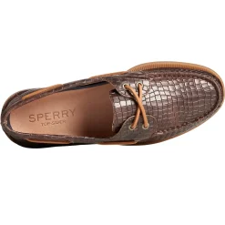Boat Shoes*Sperry Men's , Authentic Original Boat Shoe Brown Croc