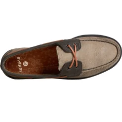 Boat Shoes*Sperry Men's , Authentic Plushwave Double Sole Boat Shoe Olive