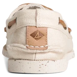 Boat Shoes*Sperry Men's , Authentic SeaCycled Boat Shoe Cream