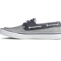 Boat Shoes*Sperry Men's , Bahama II Boat Shoe Grey Navy