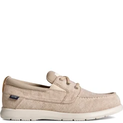 Loafers*Sperry Men's , Bowrider Plushstep 3-Eye Slip-On Sand