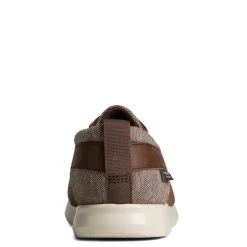 Boat Shoes*Sperry Men's , Bowrider Plushstep 3-Eye Slip-On Brown Leather