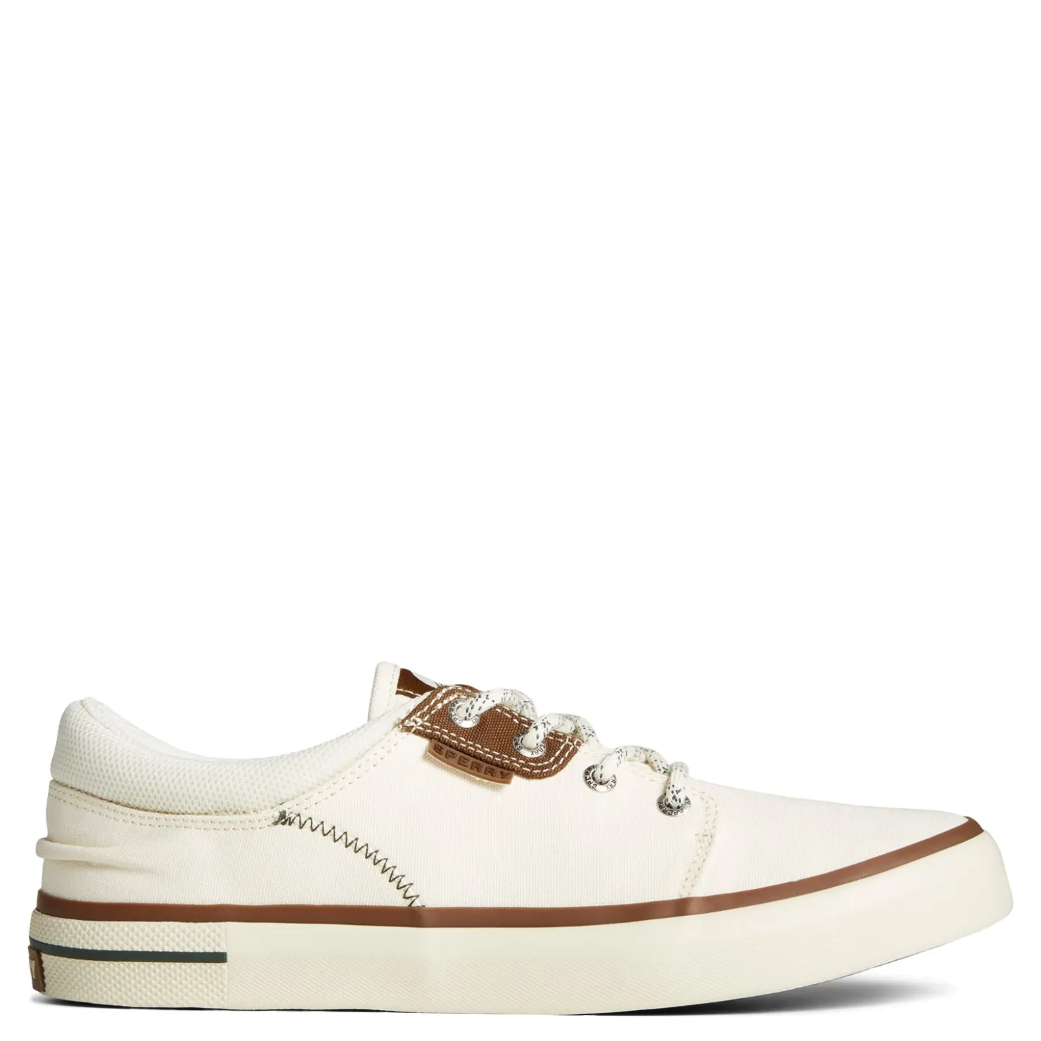 Sneakers & Athletics*Sperry Men's , Crossjack Sneaker Off White / Brown