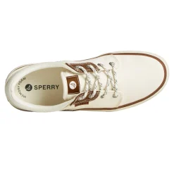 Sneakers & Athletics*Sperry Men's , Crossjack Sneaker Off White / Brown