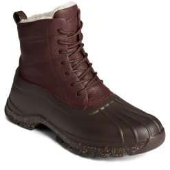 Boots*Sperry Men's , Duck Float Cozy Lace Rain Boot Brown