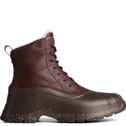Boots*Sperry Men's , Duck Float Cozy Lace Rain Boot Brown