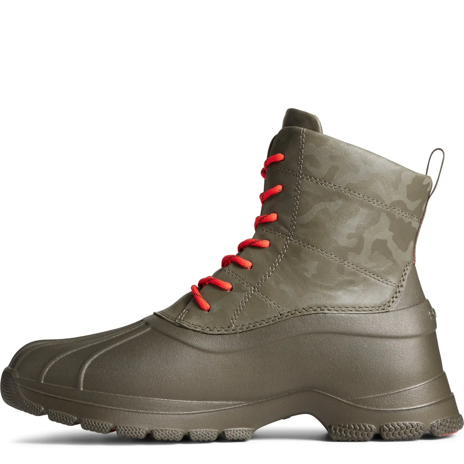 Boots*Sperry Men's , Duck Float Lace Rain Boot Olive