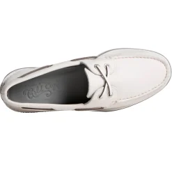 Boat Shoes*Sperry Men's , Gold Cup Authentic Original Boat Shoe White