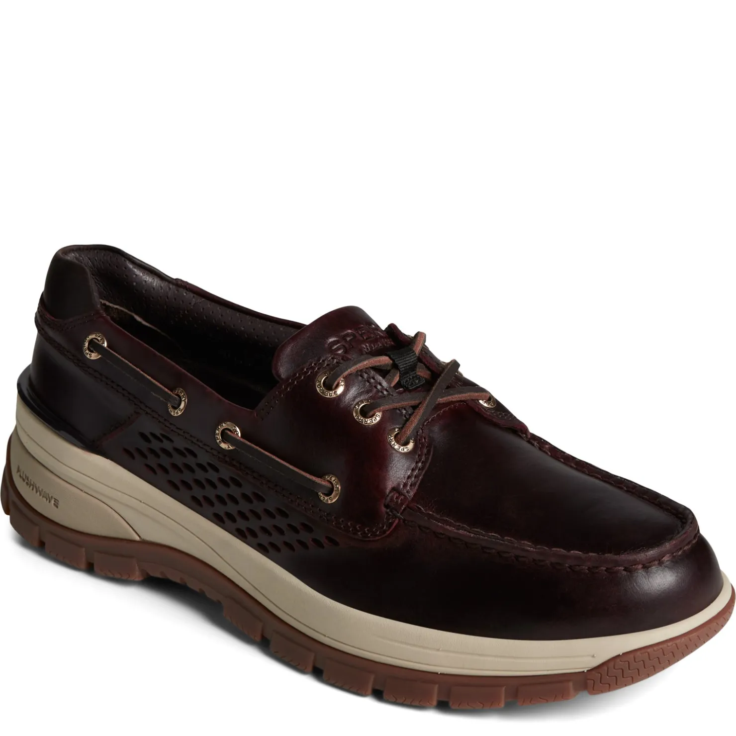 Loafers*Sperry Men's , Gold Cup Billfish Plushwave Boat Shoe Amaretto