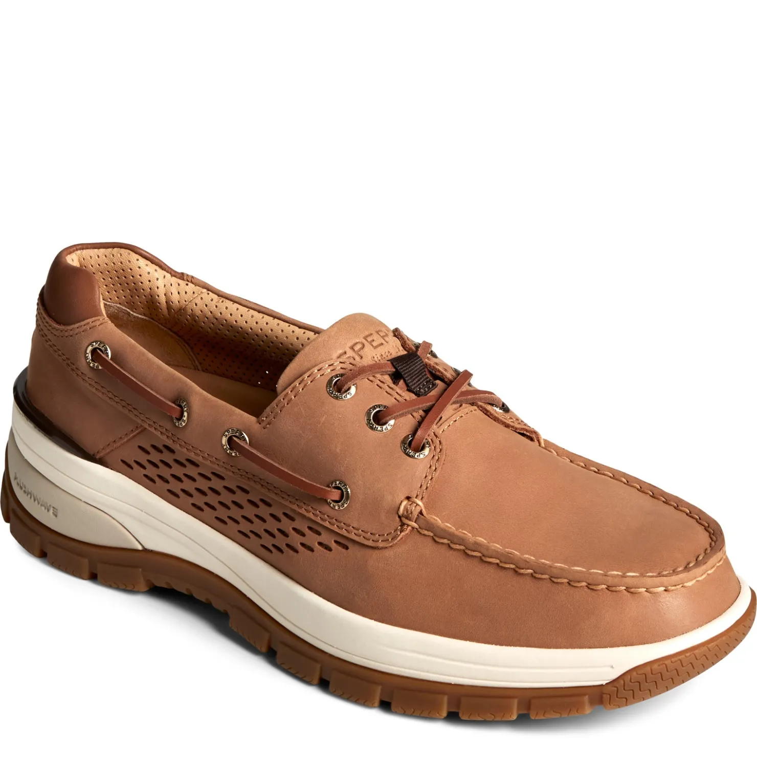 Slip-On Shoes*Sperry Men's , Gold Cup Billfish Plushwave Boat Shoe Tan