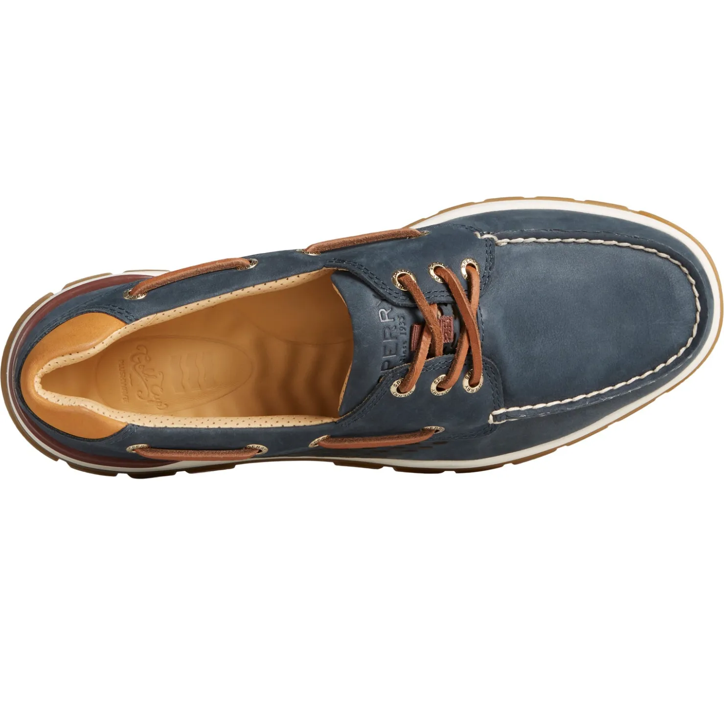 Boat Shoes*Sperry Men's , Gold Cup Billfish Plushwave Boat Shoe Navy