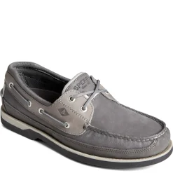 Boat Shoes*Sperry Men's , Gold Cup Mako 2 Eye Boat Shoe Grey Nubuck