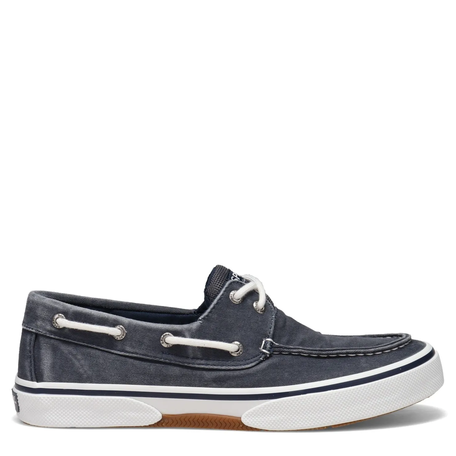 Boat Shoes*Sperry Men's , Halyard Boat Shoe Navy Twill