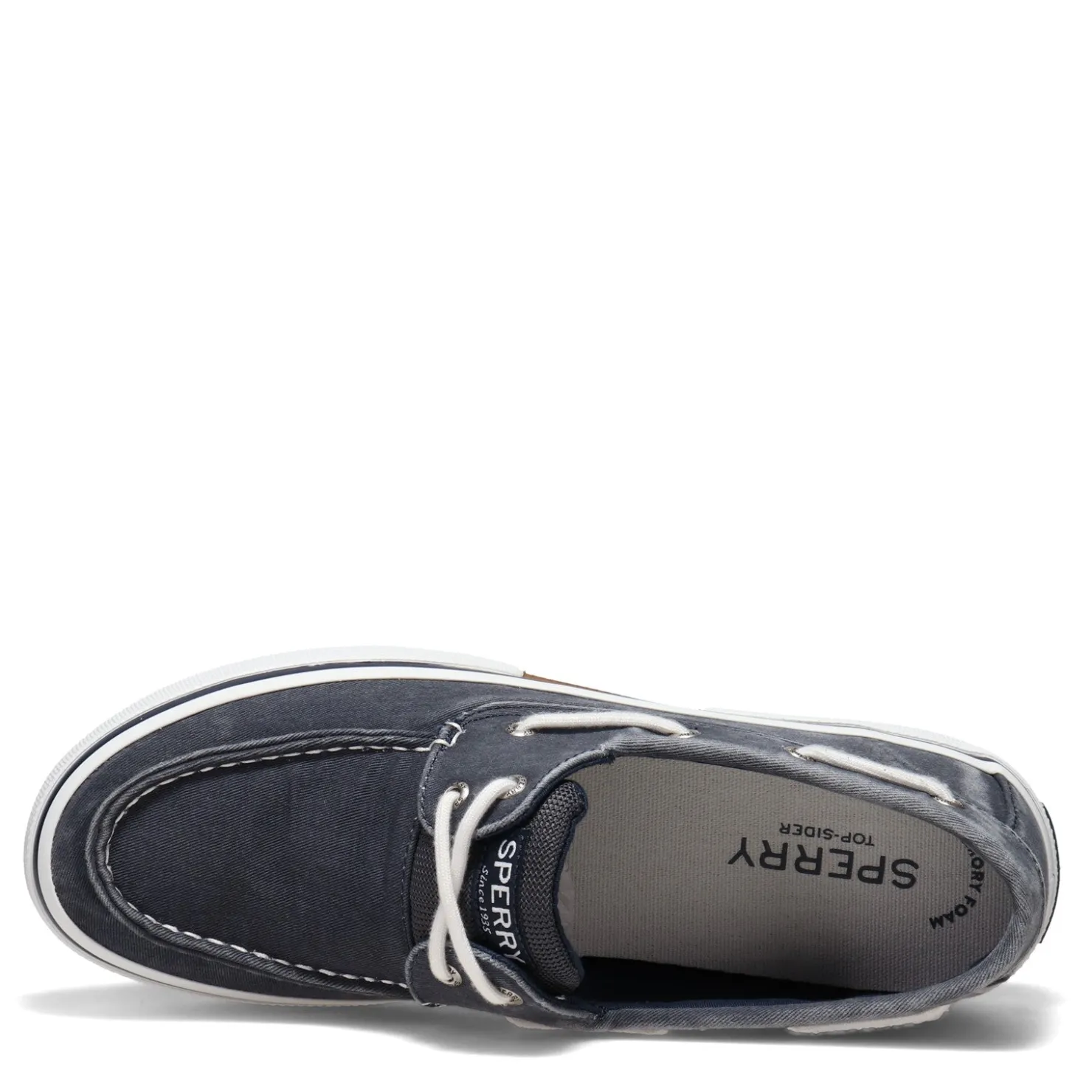 Boat Shoes*Sperry Men's , Halyard Boat Shoe Navy Twill