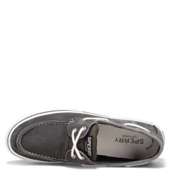 Boat Shoes*Sperry Men's , Halyard Boat Shoe Black Twill