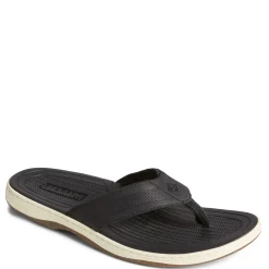 Flip Flops*Sperry Men's , Havasu Perf Sandal Black