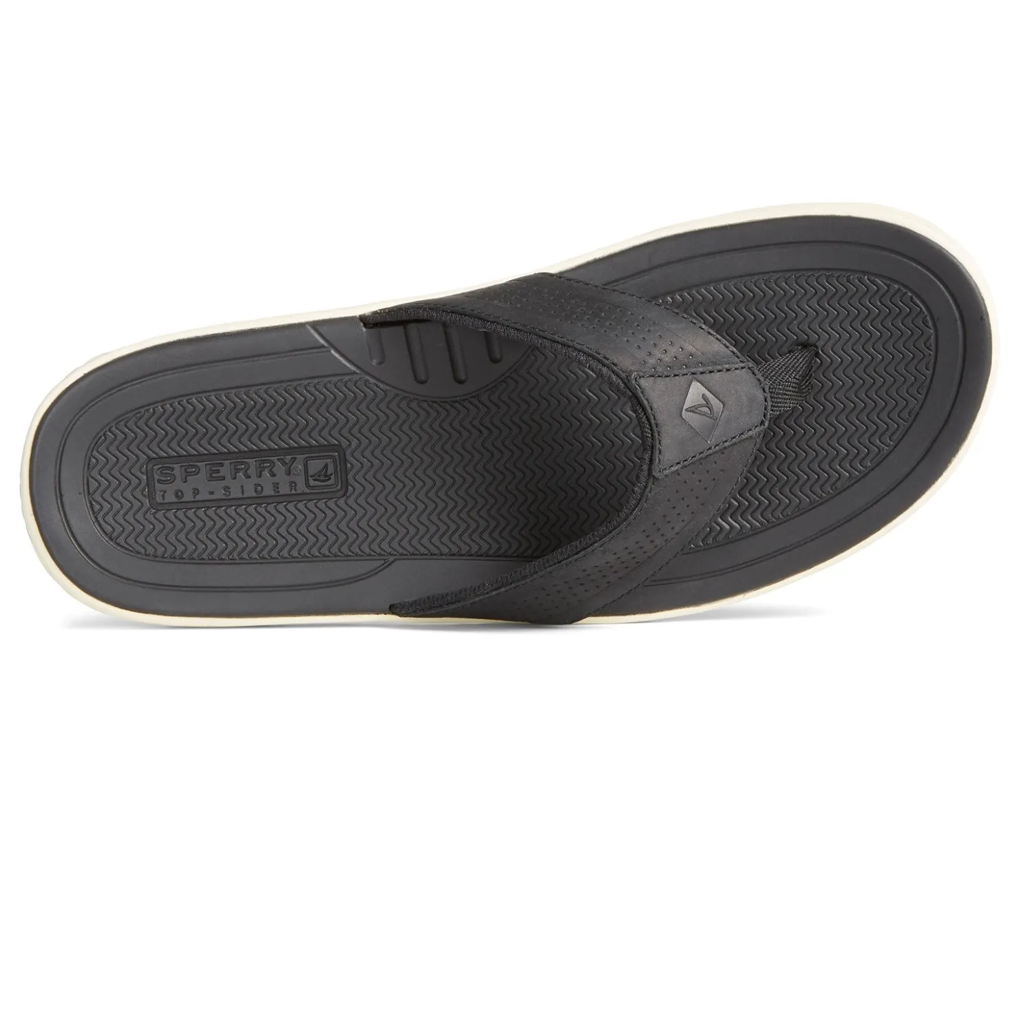 Flip Flops*Sperry Men's , Havasu Perf Sandal Black