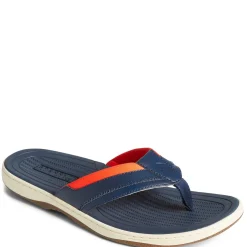 Flip Flops*Sperry Men's , Havasu Sport Sandal Navy Orange