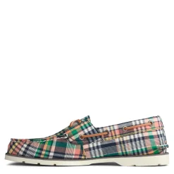 Boat Shoes*Sperry Men's , Leeward Cross Lace Boat Shoe Kick Back Plaid
