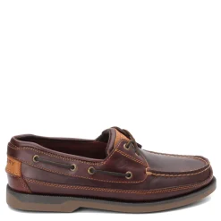 Boat Shoes*Sperry Men's , Mako 2-Eye Boat Shoe Brown Red