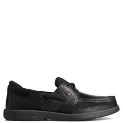 Boat Shoes*Sperry Men's , Surveyor 2 Eye Boat Shoe Baja Twist Black
