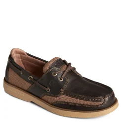 Boat Shoes*Sperry Men's , Surveyor 2-Eye Boat Shoe Coffee Brown
