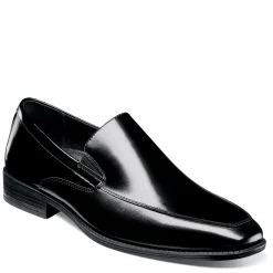 Slip-On Shoes*Stacy Adams Men's , Aldrich Moc Toe Slip-On Black Shiny