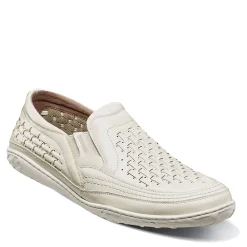 Slip-On Shoes*Stacy Adams Men's , Ithaca Moc Toe Slip-On White