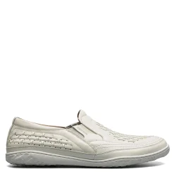 Slip-On Shoes*Stacy Adams Men's , Ithaca Moc Toe Slip-On White