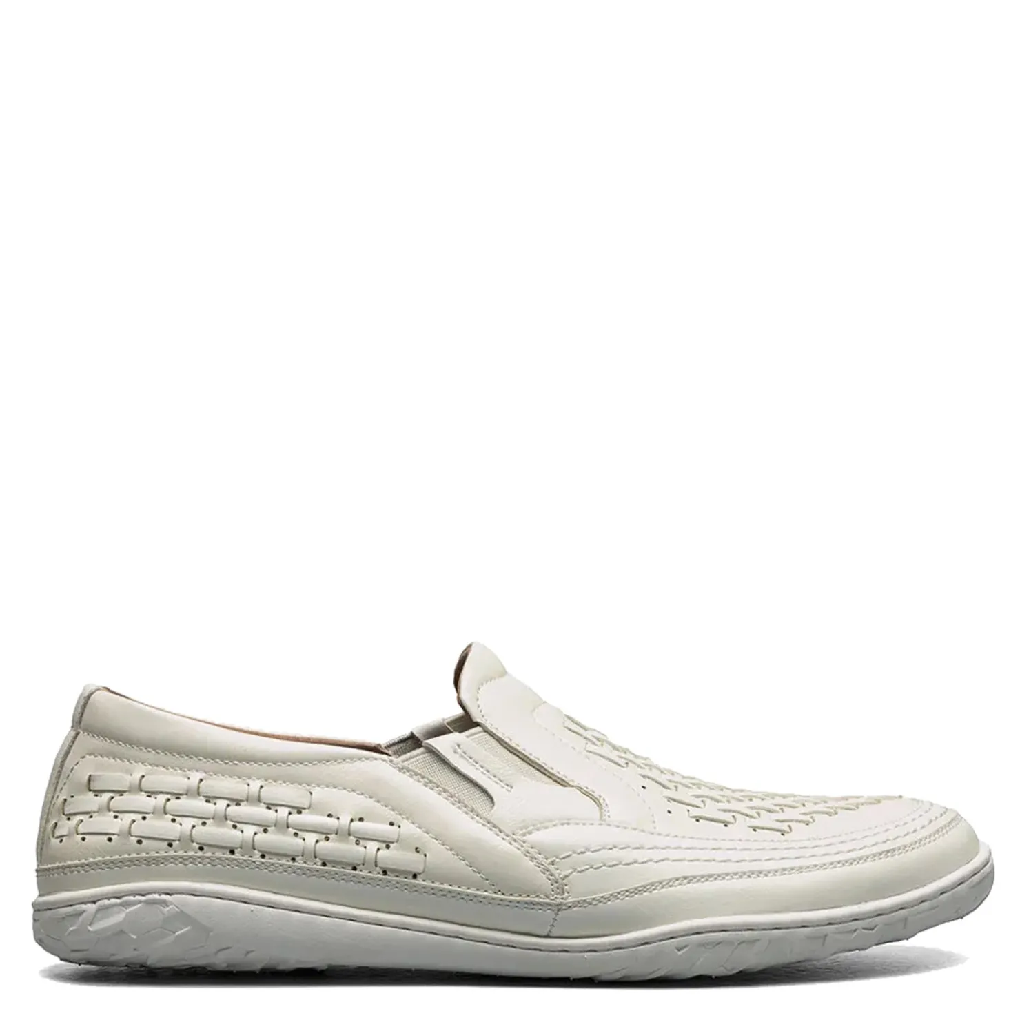 Slip-On Shoes*Stacy Adams Men's , Ithaca Moc Toe Slip-On White