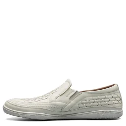 Slip-On Shoes*Stacy Adams Men's , Ithaca Moc Toe Slip-On White