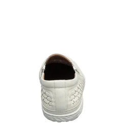 Slip-On Shoes*Stacy Adams Men's , Ithaca Moc Toe Slip-On White