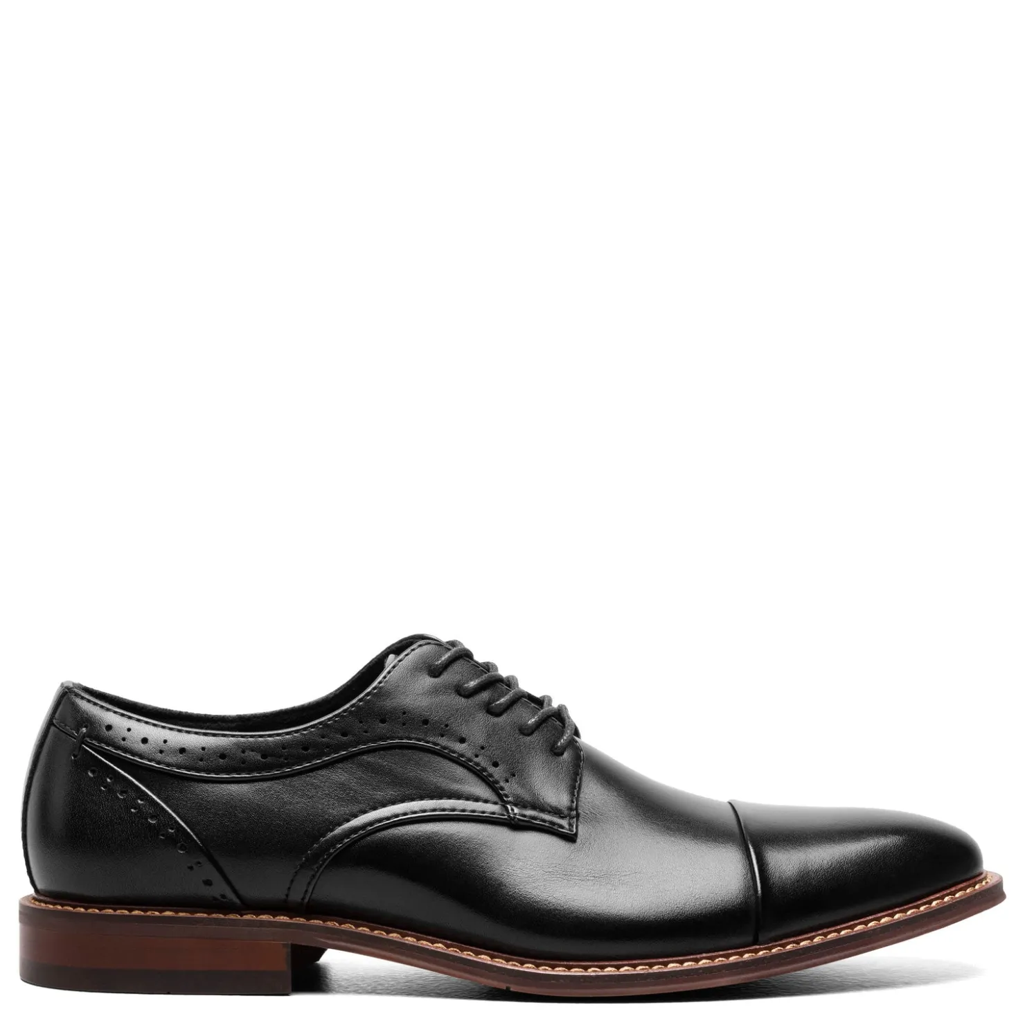 Dress*Stacy Adams Men's , Maddox Cap Toe Oxford Black Polished
