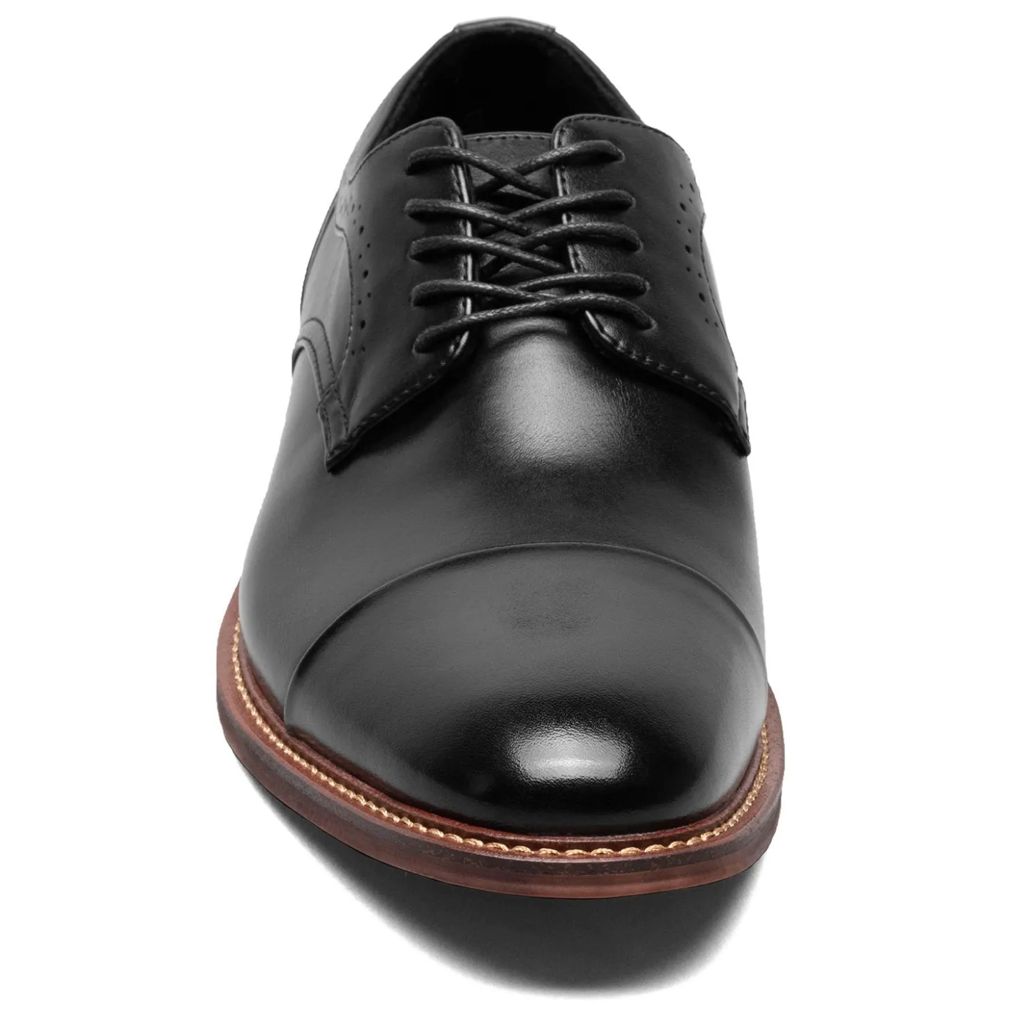 Dress*Stacy Adams Men's , Maddox Cap Toe Oxford Black Polished