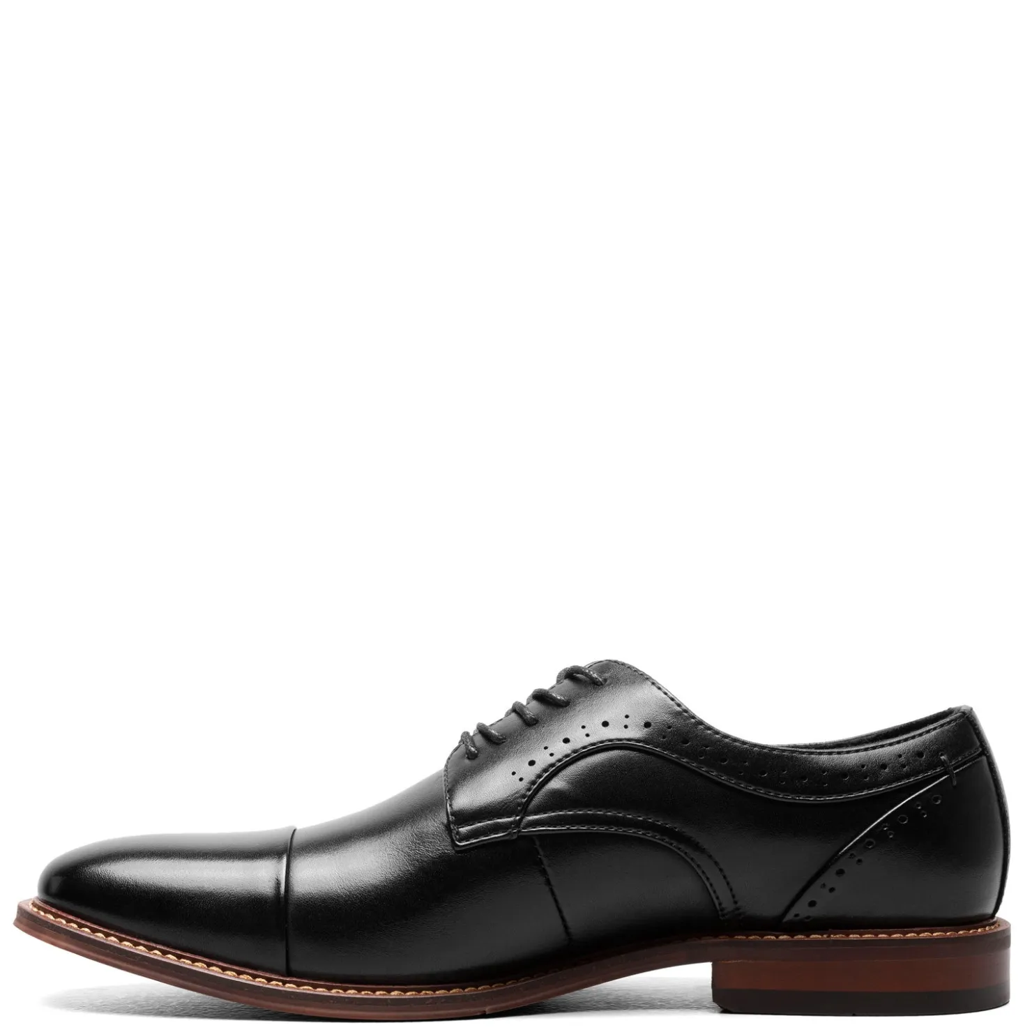 Dress*Stacy Adams Men's , Maddox Cap Toe Oxford Black Polished