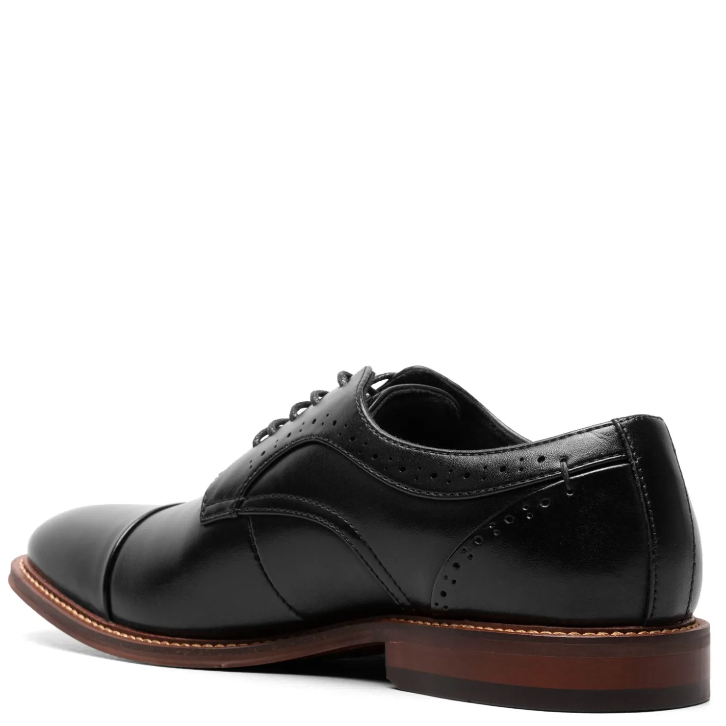 Dress*Stacy Adams Men's , Maddox Cap Toe Oxford Black Polished