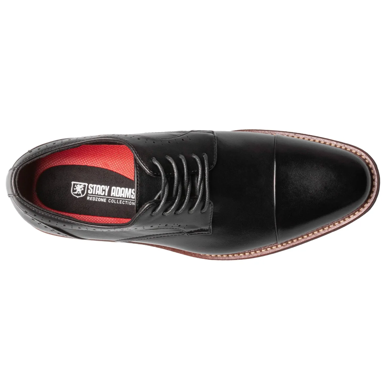 Dress*Stacy Adams Men's , Maddox Cap Toe Oxford Black Polished