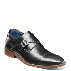 Oxfords*Stacy Adams Men's , Mathis Cap Toe Monk Strap Black