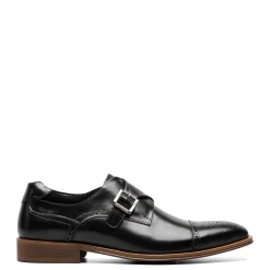 Oxfords*Stacy Adams Men's , Mathis Cap Toe Monk Strap Black