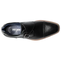 Dress*Stacy Adams Men's , Mathis Cap Toe Monk Strap Black