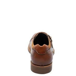 Dress*Stacy Adams Men's , Mathis Cap Toe Monk Strap Cognac