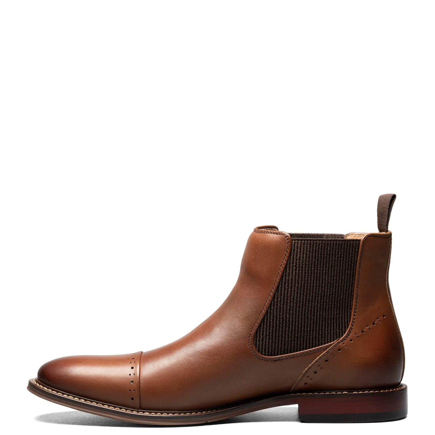 Boots*Stacy Adams Men's , Maury Cap Toe Chelsea Boot Chocolate