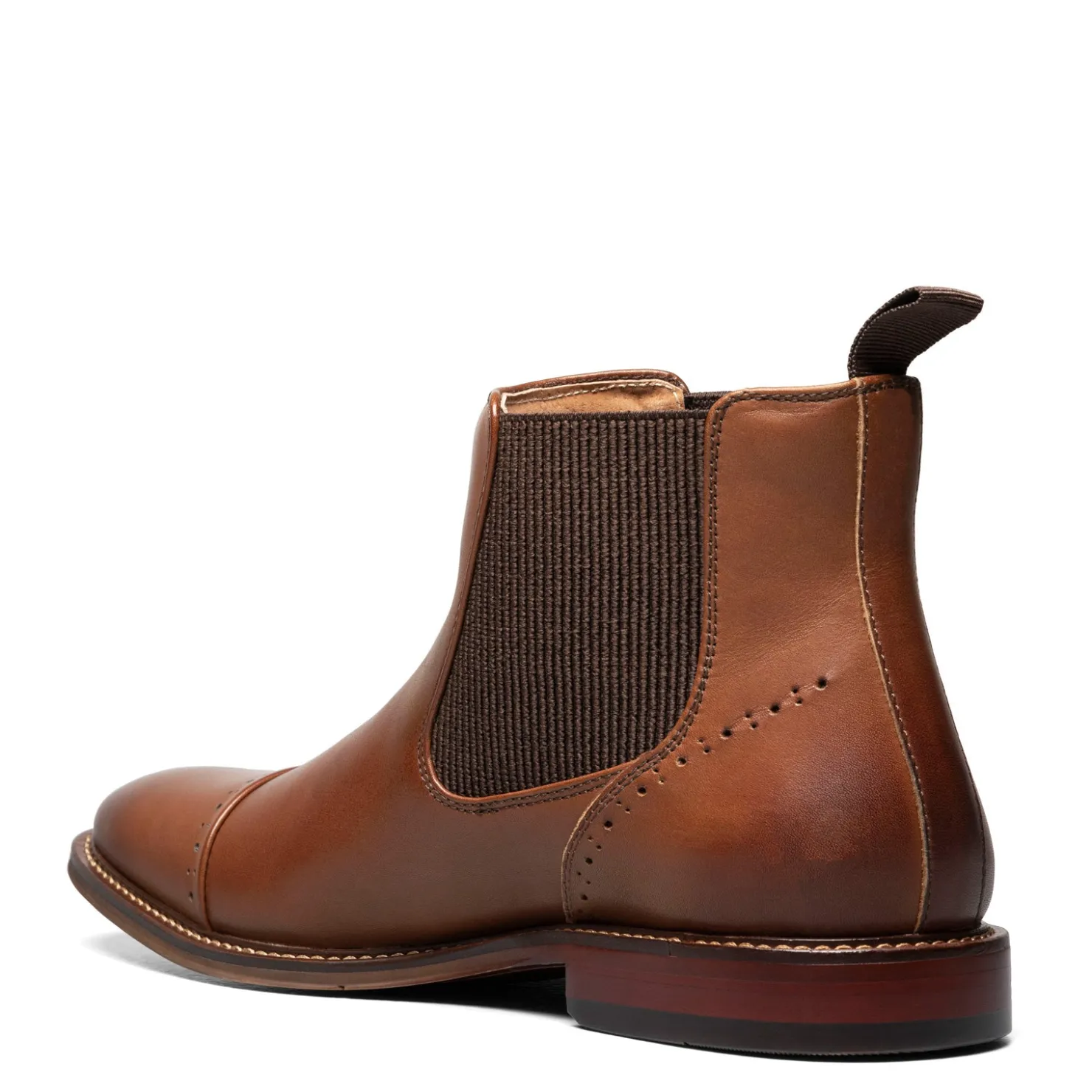 Boots*Stacy Adams Men's , Maury Cap Toe Chelsea Boot Chocolate